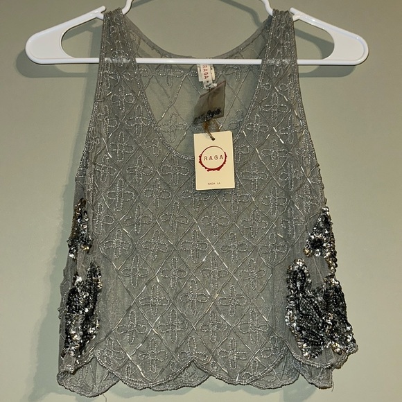 Raga Beaded Crop size Small - Picture 1 of 6